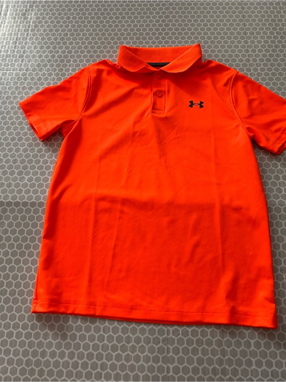 Under Armour Boys' Orange Polo Performance Shirt. Size YMD/M